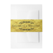 Elegante Hochzeiten Imitate Goldene Foil Scrollwor Einladungsbanderole (Vorderseite Beispiel)