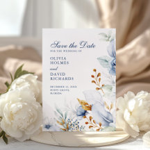 Elegante Hochzeiten in Blau und Gold