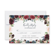 Elegante Hochzeiten in Burgund, Rosa und Navy