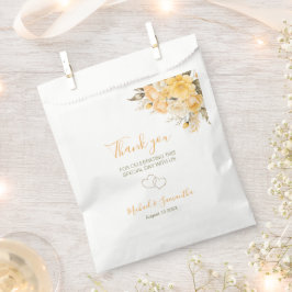 Elegante Hochzeiten in Gelb und Elfenbeinküste Geschenktütchen