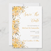 Elegante Hochzeiten in Gelb und Elfenbeinküste Save The Date (Vorderseite)