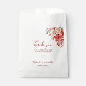 Elegante Hochzeiten in Rot und Elfenbeinküste Geschenktütchen (Vorderseite)