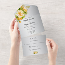 Elegante Hochzeiten mit Silber und Gelb