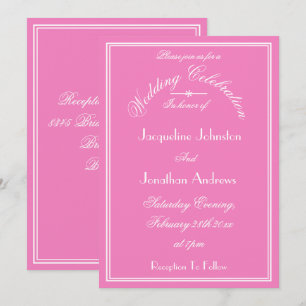 Elegante Hochzeiten Personalisierte Namen Chic Pin Einladung