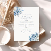Elegante Hochzeiten von Dusty Blue und White Wildb