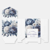 Elegante Hochzeiten von Navy Blue Peonies & White  Geschenkschachtel (Ungefaltet)