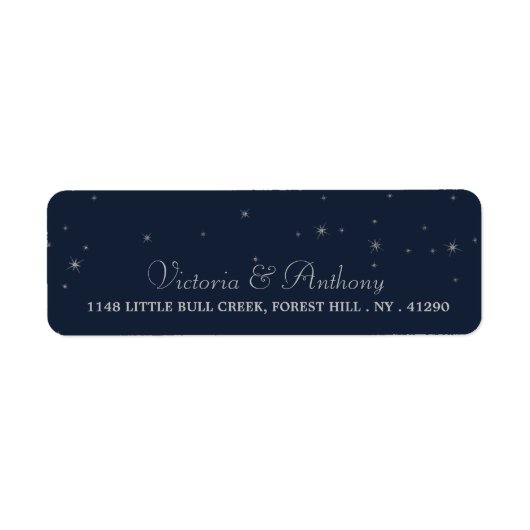 Elegante Hochzeiten von Navy & Silver Falling Star (Vorne)