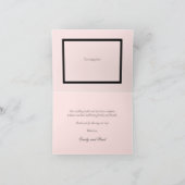 Elegante Hochzeiten von Wasserfarben Dankeskarte (Innenseite)