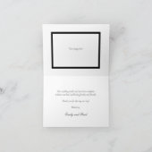 Elegante Hochzeiten von Wasserfarben Dankeskarte (Innenseite)