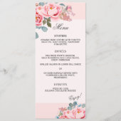 Elegante Hochzeiten von Wasserfarben Menükarte (Vorderseite)