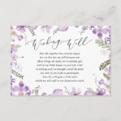 Elegante Hochzeitkarte Begleitkarte (Vorderseite)