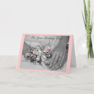 Elegante Hochzeitkarte Karte