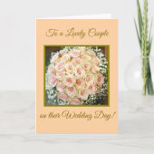 Elegante Hochzeitkarte Karte (Vorderseite)