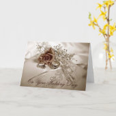 Elegante Hochzeitkarte Karte (Gelbe Blume)