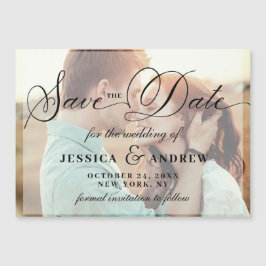 Elegante Hochzeitkarte mit Save the Date Magnetkar Magnetkarte