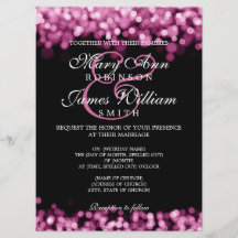 Elegante Hochzeitrosa Lichter