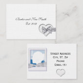 ELEGANTE HOCHZEITS-ADRESSEN-KARTEN-SCHABLONE VISITENKARTE (Vorne/Hinten)