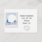 ELEGANTE HOCHZEITS-ADRESSEN-KARTEN-SCHABLONE VISITENKARTE (Rückseite)