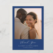 Elegante Hochzeits-Dankeschön-Karte Dankeskarte (Vorne/Hinten)