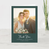 Elegante Hochzeits-Dankeschönkarte Dankeskarte (Vorderseite)