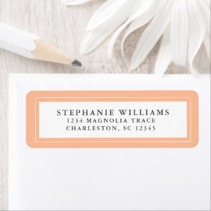 Elegante Hochzeits-Kalligrafie-RSVP-Trendy-Pfirsic