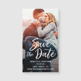 Elegante Hochzeits-kleines Save the Date Magnetkarte