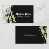 Elegante Hochzeits-Planer-Visitenkarte Visitenkarte (Vorne/Hinten)
