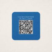 Elegante Hochzeits-QR-Code-RSVP-Karte (Rückseite)