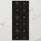 Elegante Hochzeits-Speisekarte Menükarte (Rückseite)