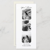 Elegante Hochzeitsankündigung Save the Date Fotos (Vorne/Hinten)
