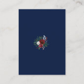 Elegante Hochzeitsdetails der brasilianischen Mari Begleitkarte (Rückseite)