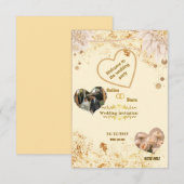 Elegante Hochzeitseinladung  Dankeskarte (Vorne/Hinten)