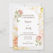 Elegante Hochzeitseinladung Einladung (Vorderseite)