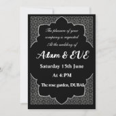 Elegante Hochzeitseinladung Einladung (Vorderseite)