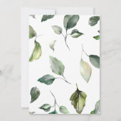 Elegante Hochzeitseinladung. Einladung (Rückseite)