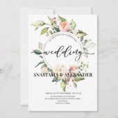 Elegante Hochzeitseinladung. Einladung (Vorderseite)