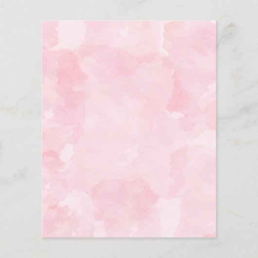 Elegante Hochzeitseinladung. Flyer (Hinten)