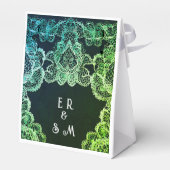 Elegante Hochzeitseinladung Geschenkschachtel (Rückseite)