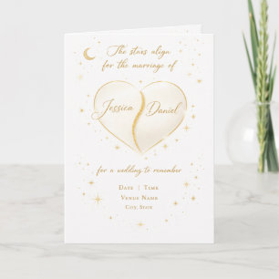 Elegante Hochzeitseinladung Karte