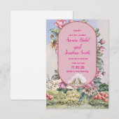 Elegante Hochzeitseinladung – Klassisch & Romantis Dankeskarte (Vorne/Hinten)