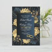 Elegante Hochzeitseinladung - Klassischer Hochzeit Einladung (Stehend Vorderseite)