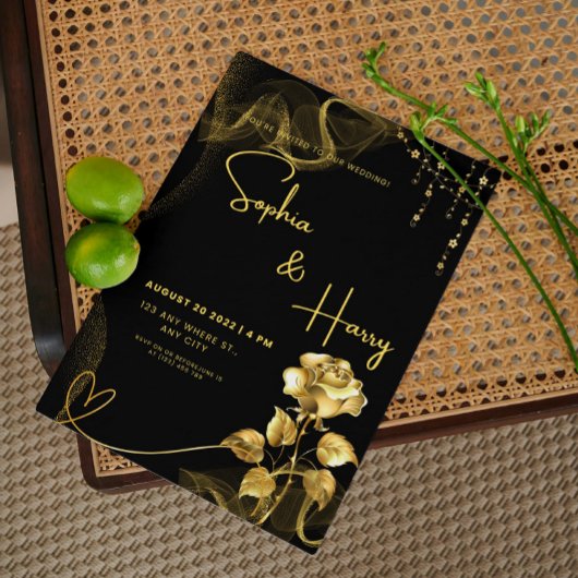 Elegante Hochzeitseinladung - Klassischer Hochzeit Einladung