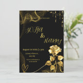 Elegante Hochzeitseinladung - Klassischer Hochzeit Einladung (Stehend Vorderseite)