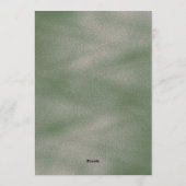 Elegante Hochzeitseinladung mit aufwendigen floral Einladung (Rückseite)