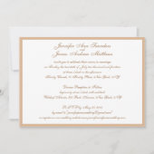 Elegante Hochzeitseinladung mit Band und Spitze Einladung (Vorderseite)