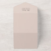 Elegante Hochzeitseinladung mit Foto und Code All In One Einladung (Außenbereich)