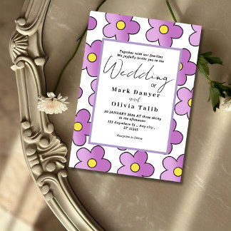 Elegante Hochzeitseinladung mit moderner Kalligraf Einladung