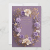 Elegante Hochzeitseinladung mit romantischen Liebe Save The Date (Vorderseite)