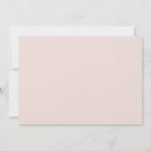 Elegante Hochzeitseinladung mit Rose Einladung (Rückseite)