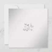 Elegante Hochzeitseinladung mit Schmetterling Einladung (Rückseite)